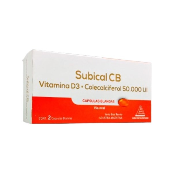 Laboratorio Bernabó Subical Cb 50000 Ui Vitamina D3 x 2 Cáps Blandas #1