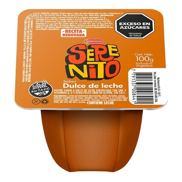 Postre Serenito Sabor Dulce de Leche 100 g alt