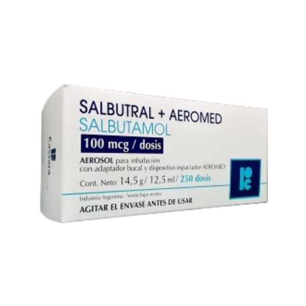 Cassara Salbutral Salbutamol C / Aeromed Aerosol Hfa x 250 Dosis #1