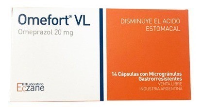 Omefort Vl Omeprazol 20mg X 14 Capsulas