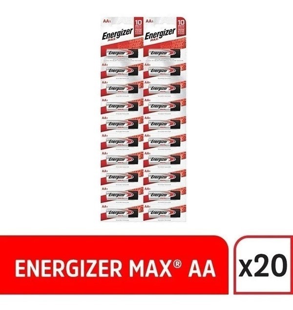 Energizer Max Aa Pilas Alcalina Cartel 20 Unidades alt