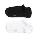 Media Invisible Wav Negro Y Blanco Liso x 2 un #1