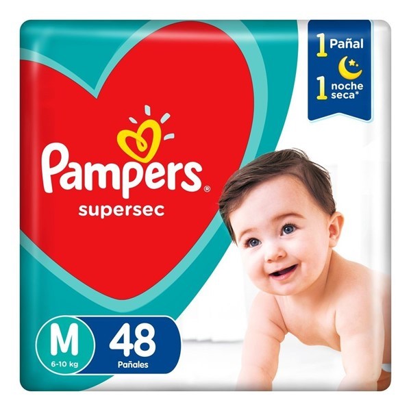 Pampers Pañales Supersec M 48 #1