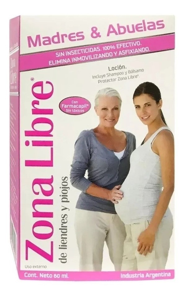Zona Libre Madres Y Abuelas Locion Shampo Balsamo Chau Piojo #1