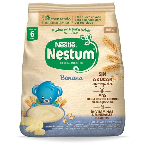 Nestle Alimento Infantil Nestum Banana +6 Meses x 225 g #1