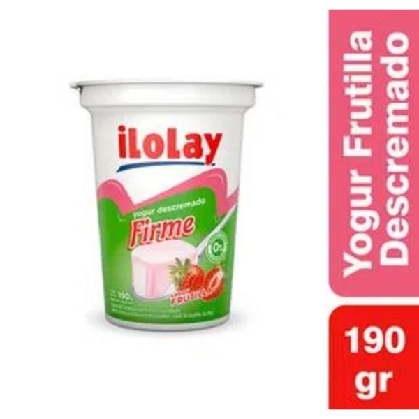 Yogur Ilolay Descremado Frutilla x 90 gr #1
