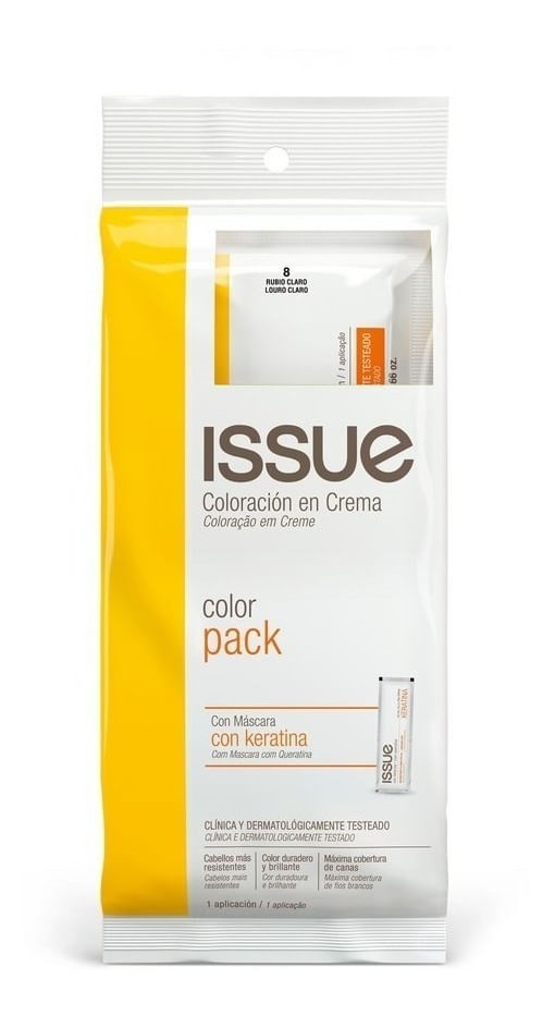 Issue Color Pack Con Máscara Con Keratina Tono Color de Tintura 1 negro alt