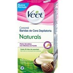 Bandas Depilatorias Veet Naturals Corporal Piel Seca x 10 un #1