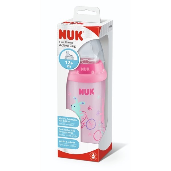 Vaso Con Pico de Silicona Nuk Active Cup 12 meses Nena Único alt