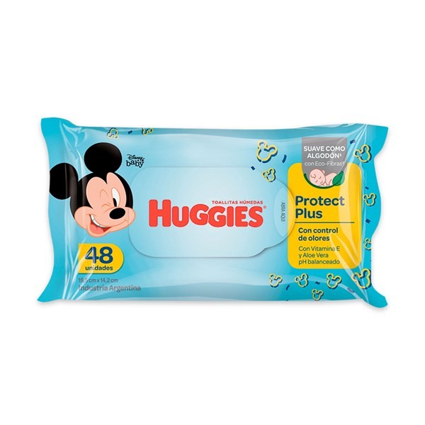 Toallas Húmedas Para Bebé Huggies Protect Plus 48 Uni #1