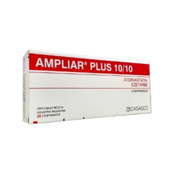 Casasco Ampliar Plus Atorvastatín + Ezetimibe 10 / 10 Mg x 30 Comp