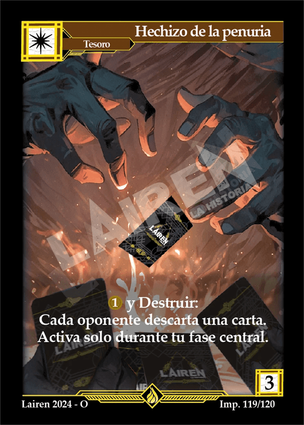 119 Hechizo De La Penuria Precon Mago/Pirata #1