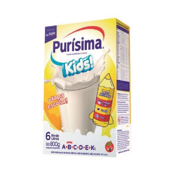 Leche Purisima Kids Estuche X 800 gr