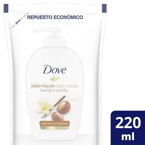 Dove Jabon Karite Y Vainilla Repuesto  220 ml alt