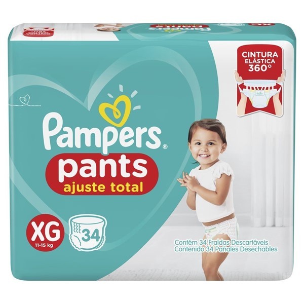 Pampers Pants Ajuste Total XG  x34 Unidades  alt
