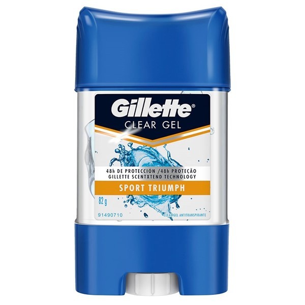 Gillette Antitranspirante en Gel Sport Triumph Clear 82 gr #1