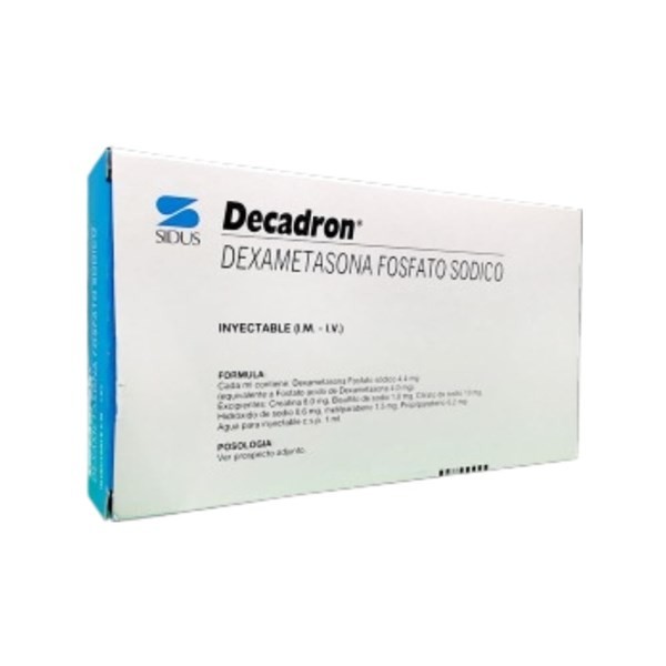 Sidus Decadron 4Mg / ml Dexametasona Frasco Ampolla + Jeringa x 2 ml #1