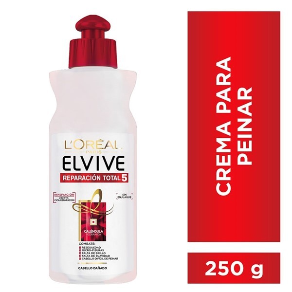 Elvive Crema Para Peinara Reparacion Total X 250 Ml #1