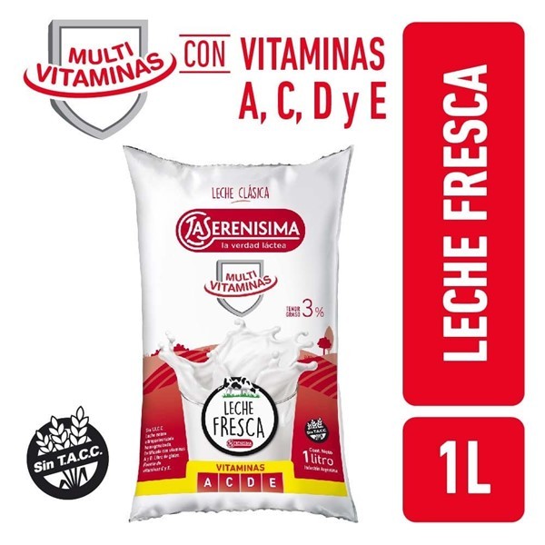 La Serenisima Leche Entera Ls Multidefensas 3sachet 1l #1
