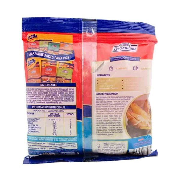 Queso Rallado La Paulina Hebras Italiano 135 Gr alt