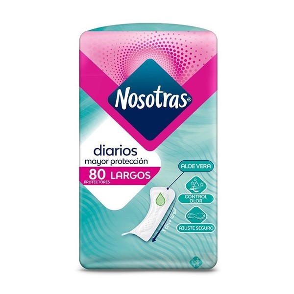 Nosotras Protectores Diarios Largos (80 Unidades) alt