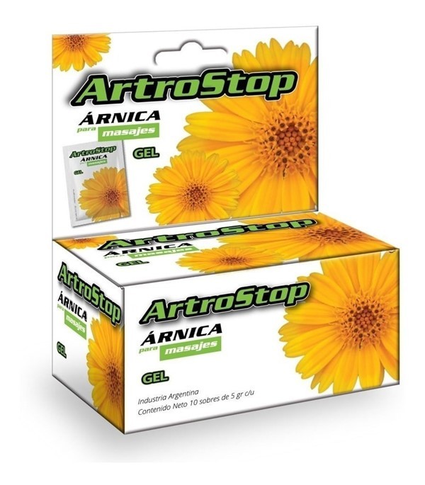 Artrostop Árnica Para Masaje Gel 10 Sobres x 5 g #1
