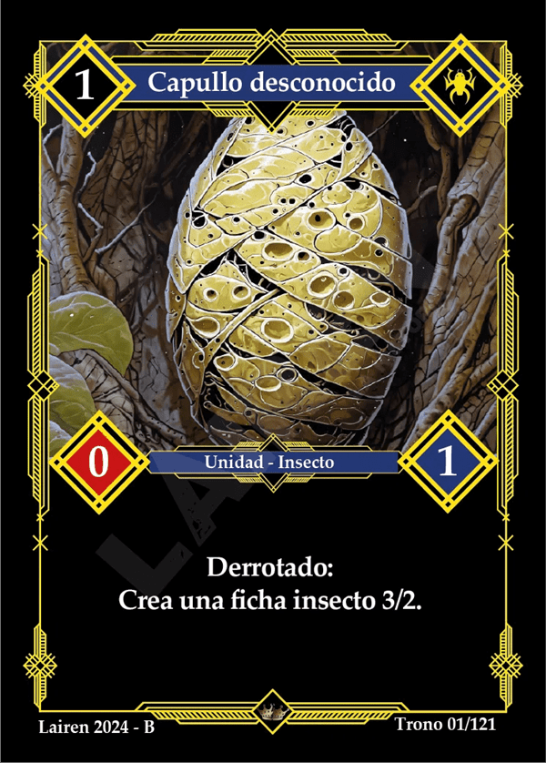 001 Capullo Desconocido - Coste 1