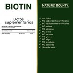 Nature'S Bounty Biotina 10000 Mcg  | 120 Capsulas #3