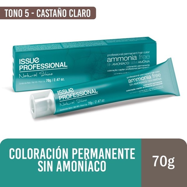 Issue Profional Natural Shine Pomo Ammonia Free Color N°5 Castaño Claro