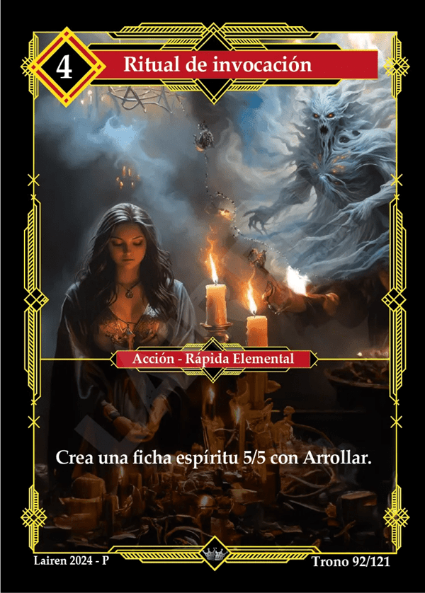 092 Ritual De Invocacion - Coste 4