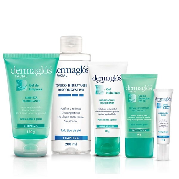 Dermaglos Set Rutina Para Piel Mixta a Grasa 200 ml #1