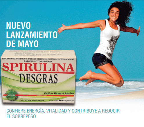 Desgras Spirulina Quemador Grasas Soluble X60 Unico #1