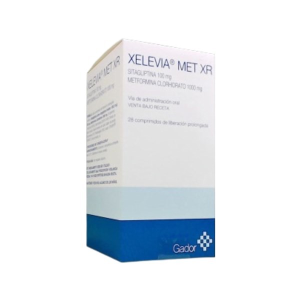 Gador Xelevia Met Xr Sitagliptina + Metformina Clorhidrato 100 / 1000 Mg x 28 Comp #1