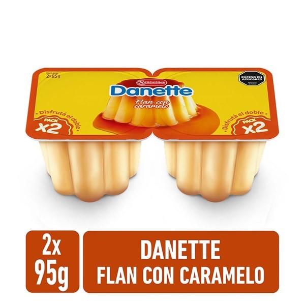 Flan Vainilla x 190 Grs Danette