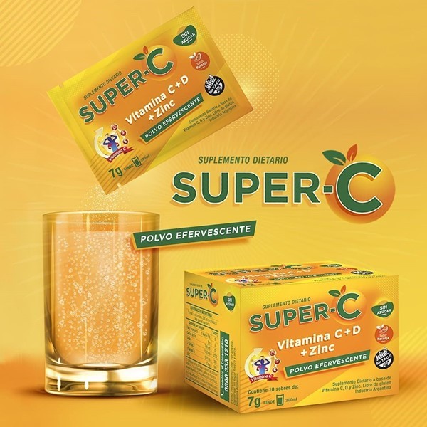 Super C Vitamina C 10 Sobres alt