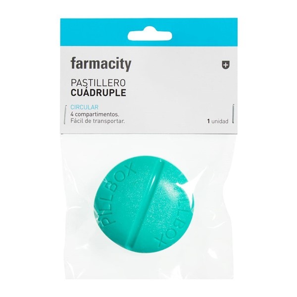 Pastillero Farmacity Redondo 4 Divisiones #1