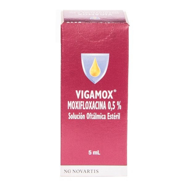 Novartis Vigamox Moxifloxacina 0.5% Solución Oftálmica x 5 ml #1