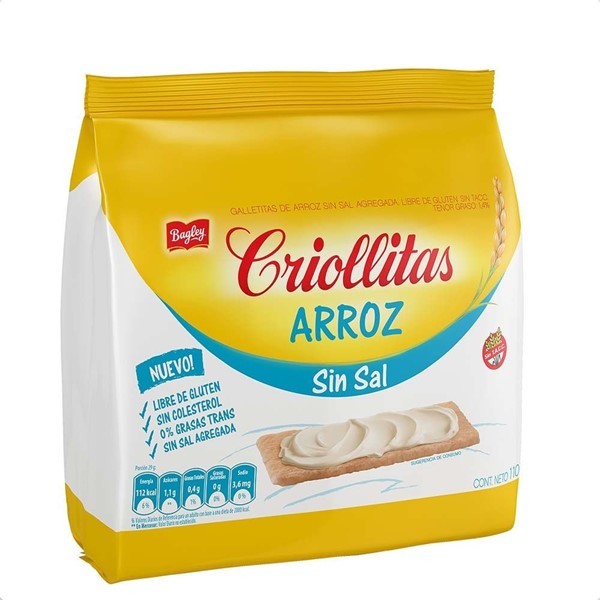 Tostadas Criollitas Arroz S/Sal X110g #1