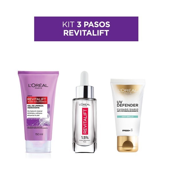 Loreal Paris Combo 3 Pasos Revitalift #1