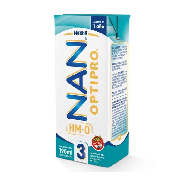 Nan Fórmula Láctea Optipro 3 Rtd Infantil 190 ml