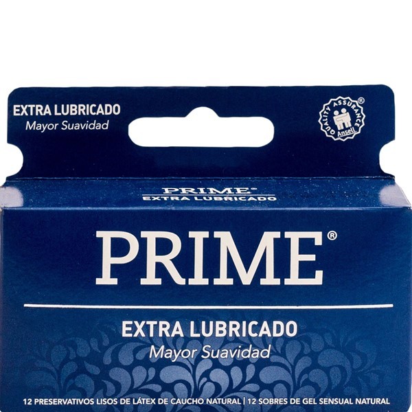 Prime Preservativo Extra Lubricado (12 Unidades)