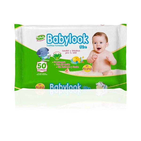 Toallitas Húmedas Baby Look Aloe Vera 50 uni #1