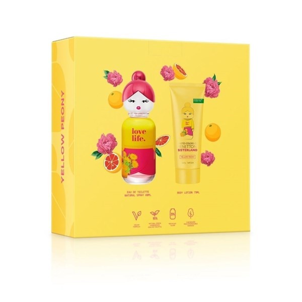 Set Benetton Sisterland Yellow Edt x 80 ml + Body Lotion x 75 ml alt