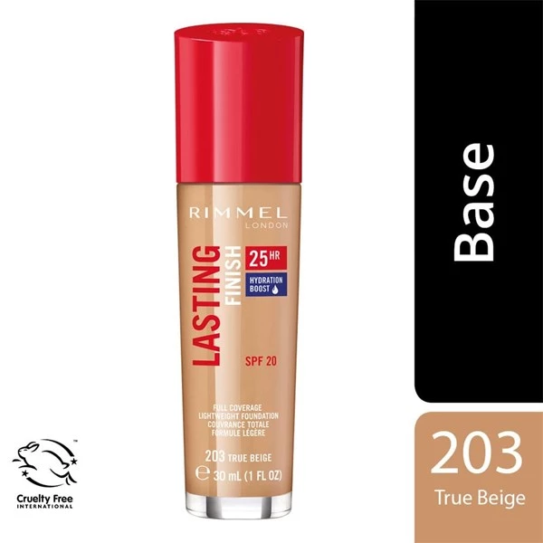 Rimmel Base Lasting Finish 25Hr Fps 20 203 True Beige