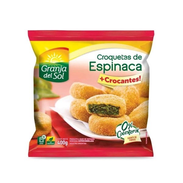 Croquetas De Espinaca Granja Del Sol X 400 Gr #1