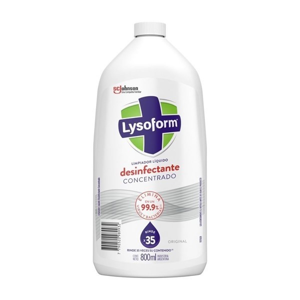 Limpiador Líquido Para Pisos Lysoform Original x 12 x 800 ml #1