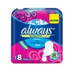 Always Ultra Fina Seca Toallitas Femeninas C/Alas x 8 U Unico #1
