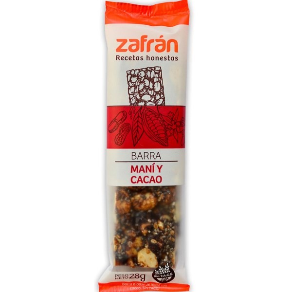 Barras de Cereal Zafrán Sabor Maní Y Cacao x 28 g #1