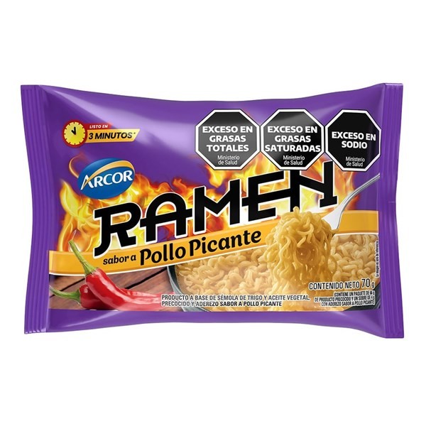 Ramen Arcor Sabor Pollo Picante x 70 gr #1