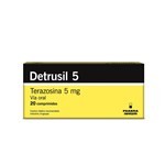 Detrusil 5mg | 20 Tabletas | Terazosina #1